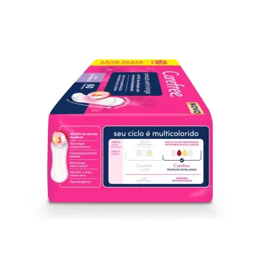 Protetor Di&aacute;rio Carefree Prote&ccedil;&atilde;o Extra Longo com Perfume sem Abas 60 Unidades Leve Mais Por Menos