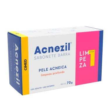 Sabonete em Barra Acnezil Pele Acneica Limpeza Profunda Passo 1 70g