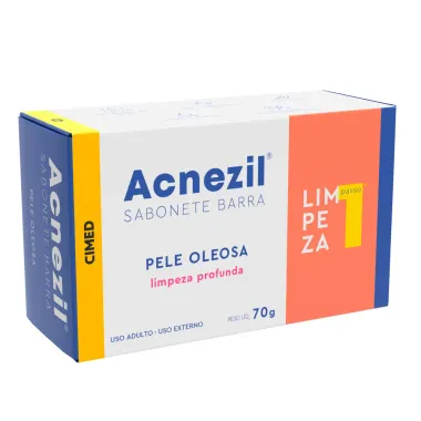 Sabonete em Barra Acnezil Pele Oleosa Limpeza Profunda Passo 1 70g