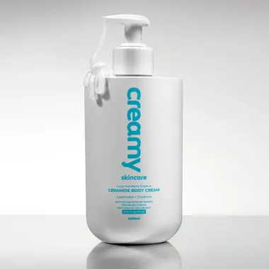 Loção Hidratante Corporal Creamy Skincare Ceramide Body Cream Sem Fragrância 400ml