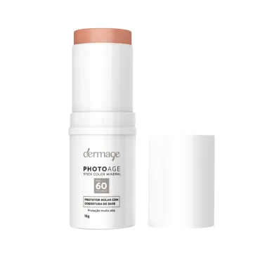 Protetor Solar Facial Photoage Stick Color Mineral FPS 60 Cor Nude 16g