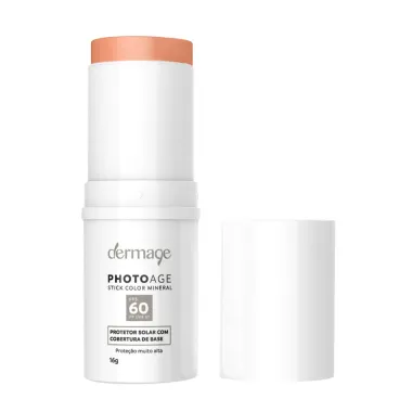 Protetor Solar Facial Photoage Stick Color Mineral FPS 60 Cor Médio 16g