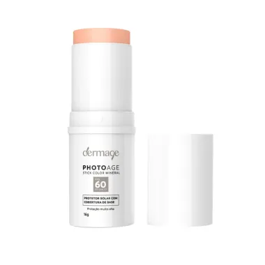 Protetor Solar Facial Photoage Stick Color Mineral FPS 60 Cor Claro 16g