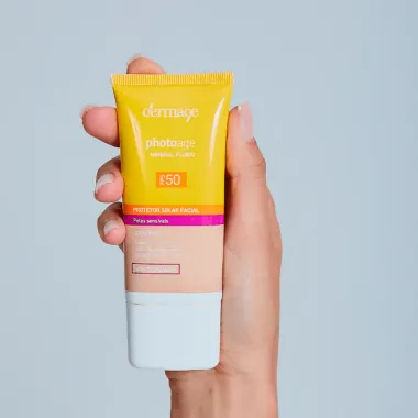 Proteção Solar Facial Photoage Mineral Fluido FPS 50 Cor Claro 50g