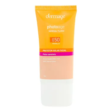 Proteção Solar Facial Photoage Mineral Fluido FPS 50 Cor Claro 50g
