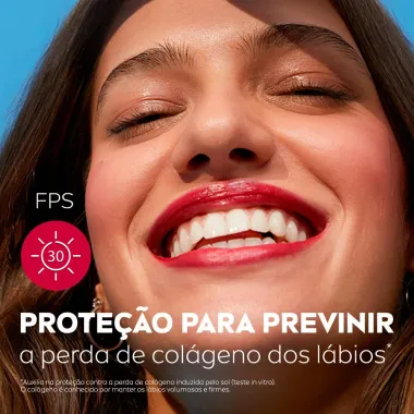 Hidratante Labial Nivea Hidra Color Vermelho FPS 30 4,8g