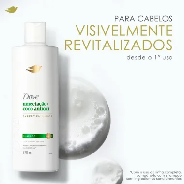 Shampoo Dove Umectação e Coco Antioxi Expert em Danos 370ml