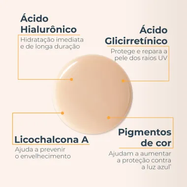 Protetor Solar Eucerin Hydro Fluid FPS 70 Toque Seco Cor Clara 50ml