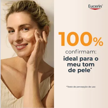 Protetor Solar Facial Eucerin Hydro Fluid FPS 70 Toque Seco Cor Clara 50ml
