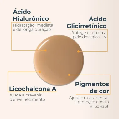 Protetor Solar Eucerin Hydro Fluid FPS 70 Toque Seco Cor Média 50ml