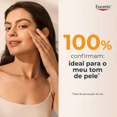 Protetor Solar Facial Eucerin Hydro Fluid FPS 70 Toque Seco Cor M&eacute;dia 50ml