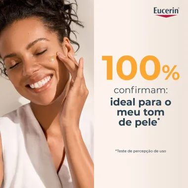 Protetor Solar Eucerin Hydro Fluid FPS 70 Toque Seco Cor Escura 50ml