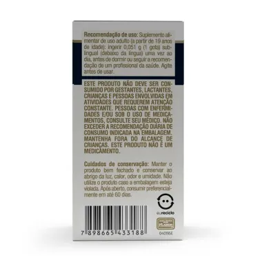 Melatonina Vitafor Suplemento Alimentar em Solução Gotas Sabor Menta Uso Sublingual 20ml