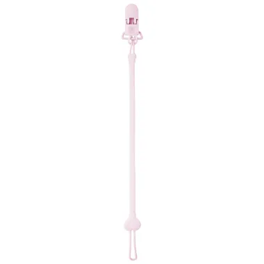 Prendedor de Chupeta Pimpolho Silicone Cor Rosa +0 Meses