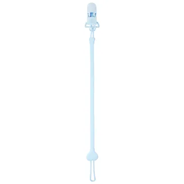 Prendedor de Chupeta Pimpolho Silicone Cor Azul +0 Meses