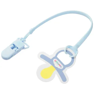 Prendedor de Chupeta Pimpolho Silicone Cor Azul +0 Meses