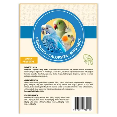 Ração para Aves Empório dos Pássaros Periquito Calopsita Ring Neck  400g