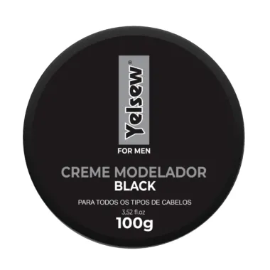 Creme Modelador Yelsew For Men Black 100g