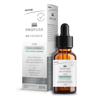 S&eacute;rum Antirrugas Antissinais LHA Profuse Peles Mistas e Oleosas 30ml