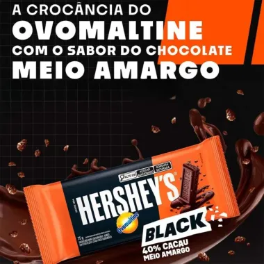 Chocolate Hershey's Ovomaltine 40% Black 75g