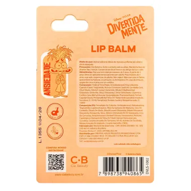 Lip Balm Divertidamente Jelly Ansiedade com Vitamina E Sabrina Sato Laranja Eletrizante 3,5g
