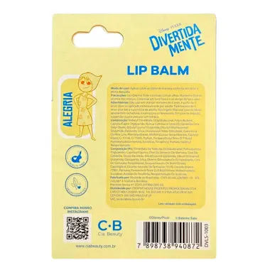 Lip Balm Divertidamente Jelly Alegria com Vitamina E Sabrina Sato 3,5g