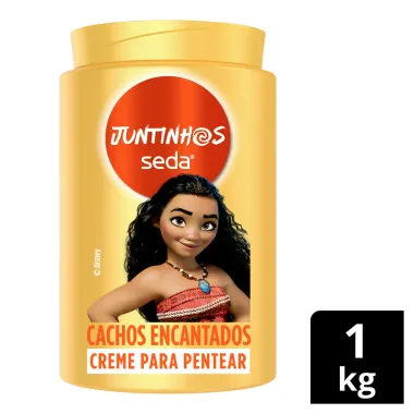 Creme para Pentear Seda Juntinhos Moana Cachos Encantados 3+ Anos 1Kg