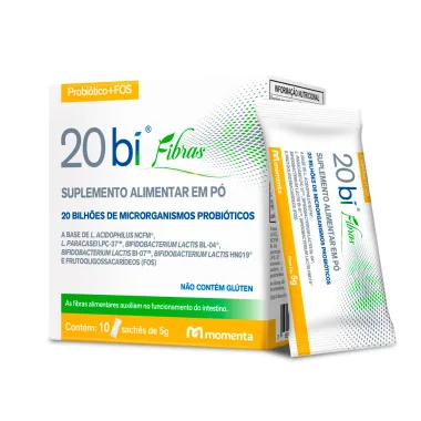 20 Bi Fibras com 10 Sachês 5g Cada