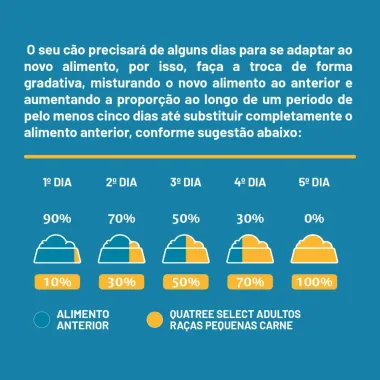 Racao Para Cao Quatree Select Adulto Raca Pequenas Sabor Carne Com Arroz E Batata Doce 1Kg
