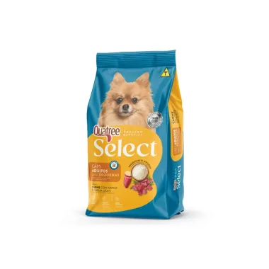 Racao Para Cao Quatree Select Adulto Raca Pequenas Sabor Carne Com Arroz E Batata Doce 1Kg