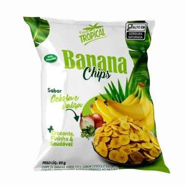 Banana Chips Paixão Tropical Sabor Cebola  60g