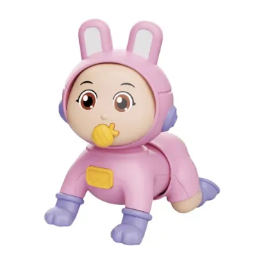 Brinquedo Art Brink Bebê Engatinha com Som +3 Anos