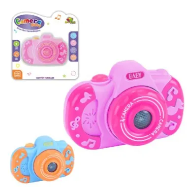 Brinquedo Art Brink Câmera Baby Com Luz e Som +24 Meses