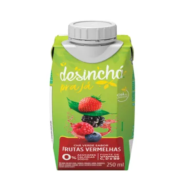 Chá Desinchá Verde Pra Já Sabor Frutas Vermelhas 250ml