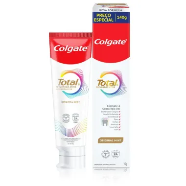 Creme Dental Colgate Total Original Mint 140g Preço Especial