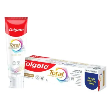 Creme Dental Colgate Total Original Mint 180g Preço Especial