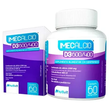 Imecalcio D3 600/400 Com 60 Comprimidos