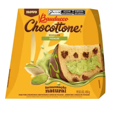 Chocottone Bauducco Recheio Com Pistache E Gotas De Pistcahe 450g