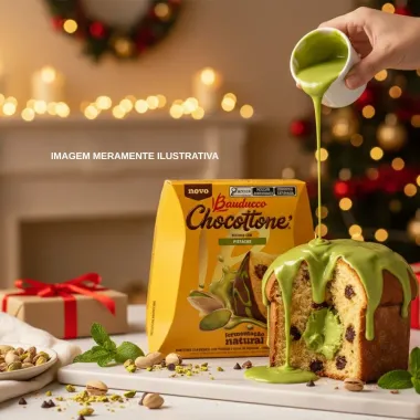 Chocottone Bauducco Recheio Com Pistache E Gotas De Pistcahe 450g