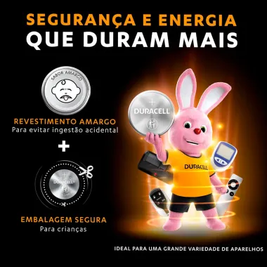 Bateria Duracell Lítio Cr 2032 com 5 Unidades