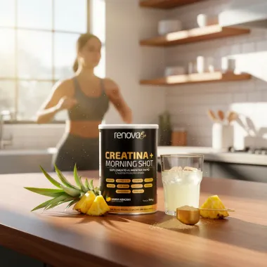 Creatina + Morning Shot Renova Be Sabor Abacaxi 144G