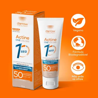 Protetor Solar One Actine Colors FPS 50 1 Segundo Cor Tom 1 40g