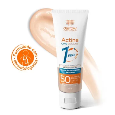 Protetor Solar One Actine Colors FPS 50 1 Segundo Cor Tom 1 40g