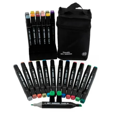 Marcador Art Marker Magic com 24 Cores