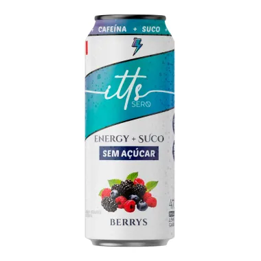 Energético itts Sero Energy + Suco Sabor Berrys Sem Açúcar 473ml