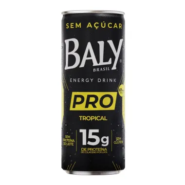En&eacute;rgico Baly Brasil Energy Drink PRO Tropical com 15g de Prote&iacute;na de Col&aacute;geno Sem A&ccedil;&uacute;car 250ml