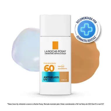 Protetor Solar Facial Anthelios Uv Air FPS 60 Cor 4.0 45ml