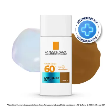 Protetor Solar Facial Anthelios Uv Air FPS 60 Cor 6.0 45ml