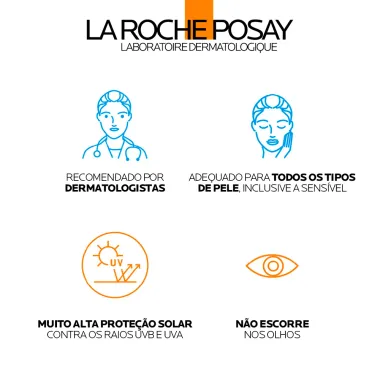 Protetor Solar La Roche-Posay Anthelios Uvair Sem Cor Toque Seco 45ml