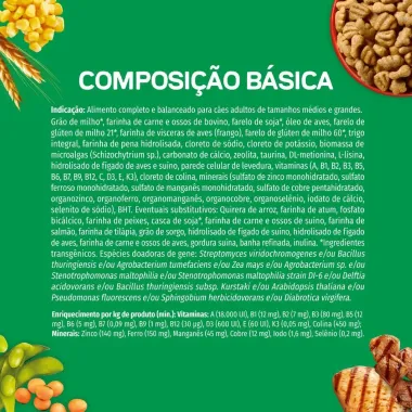 Ra&ccedil;&atilde;o para C&atilde;es Dog Chow Premium Adultos M&eacute;dios e Grandes Carne e Frango 900g